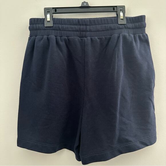 Boden Blue Athletic Shorts Relaxed Fit High Rise Elastic Waist Size 8 - Picture 2 of 6